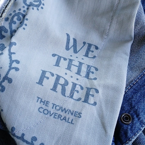 We The Free Denim Jumpsuit NWT Size XS Jeans Townes Coverall - Picture 15 of 16
